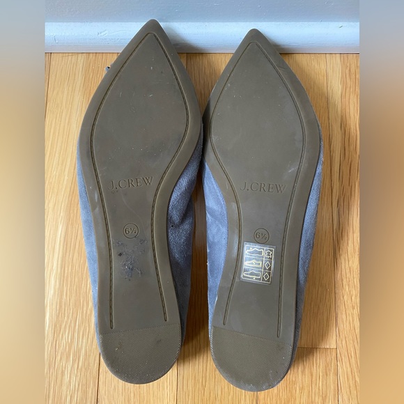 J crew Gray suede flats 6.5 - Picture 3 of 3
